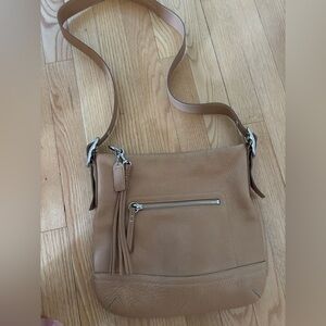 Coach Tan Leather Crossbody Bag